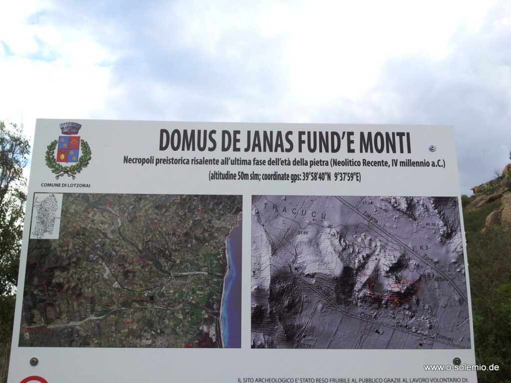Domus de janas Fund'e monti, Lotzorai, Santa Maria Navarrese, Ogliastra
