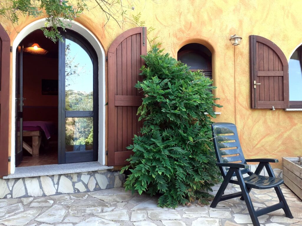 Terrasse vor dem Schlafzimmer