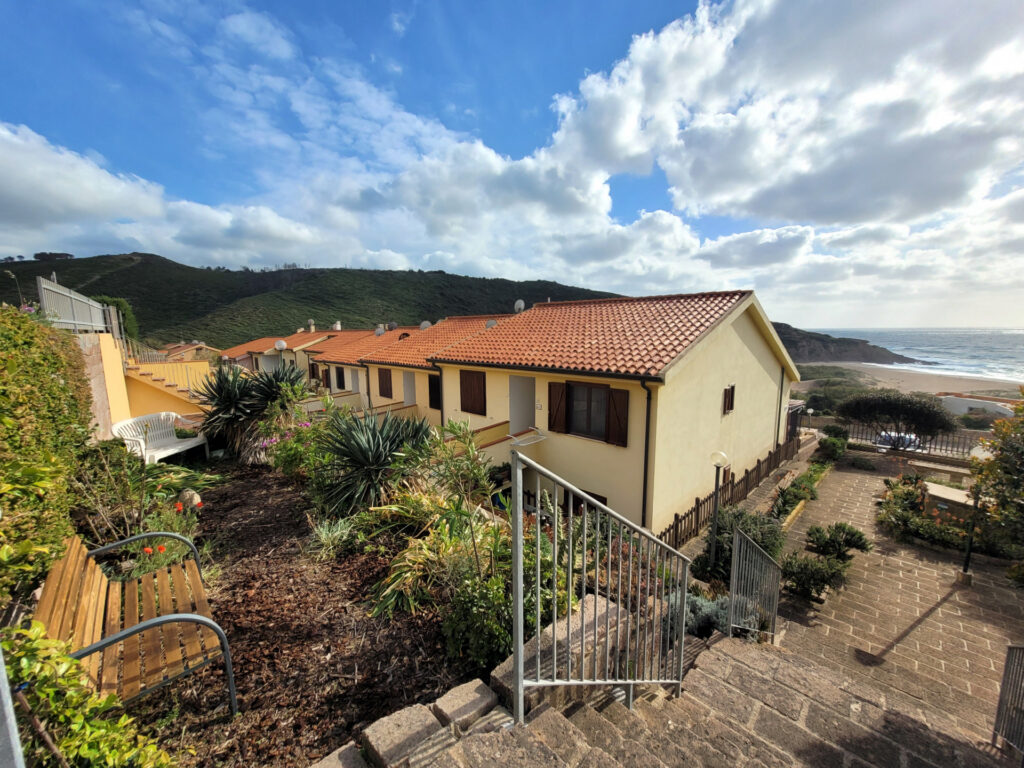 Der Garten der Ferienwohnung Aquamare in Porto Alabe