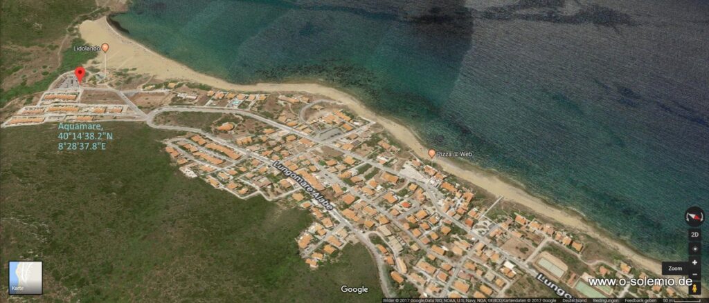 Aquamare, 40°14'38.2"N 8°28'37.8"E