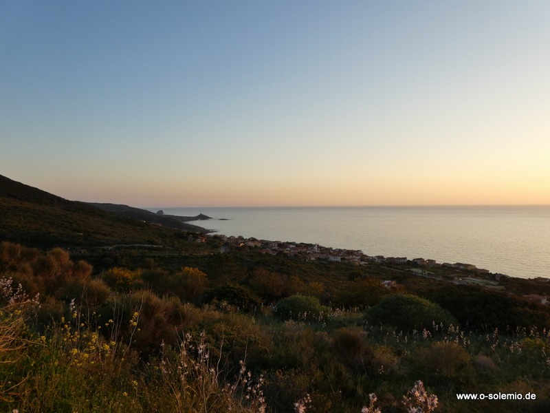 Porto Alabe im Sonnenuntergang