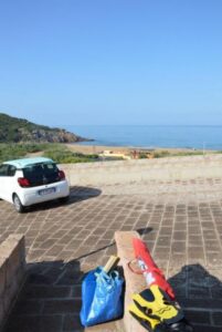 Parkplatz vor Aquamare