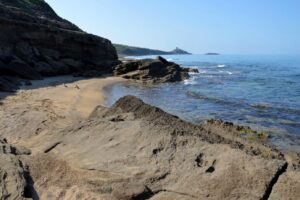 Strand bei Porto Alabe am Meer