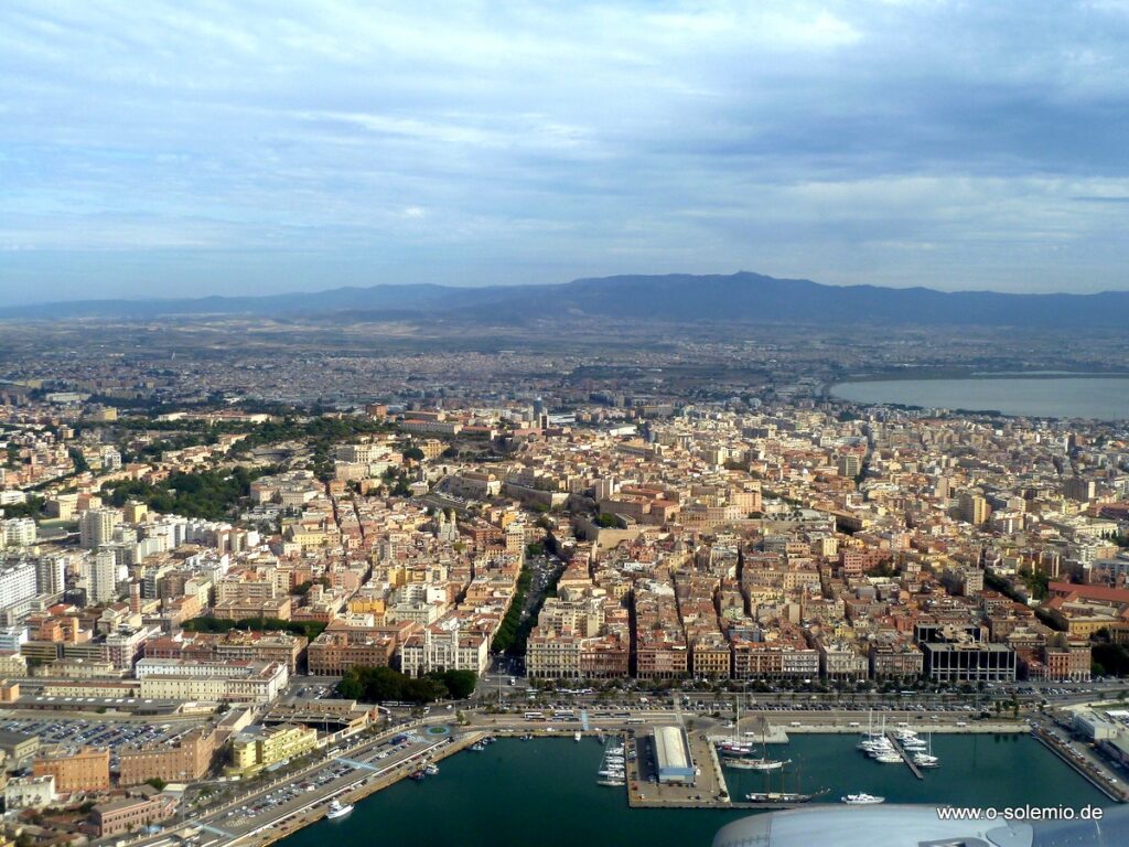 Sardinien, Cagliari aus der Luft