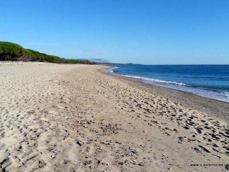 Cardedu, Strand vor der Haustür