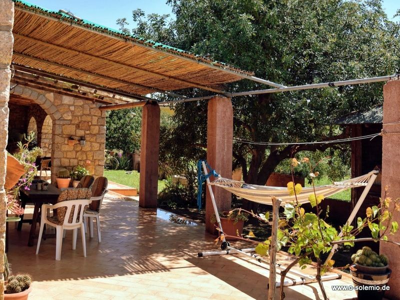 Teils überdacht - Terrasse direkt am Haus, Casa Campagna