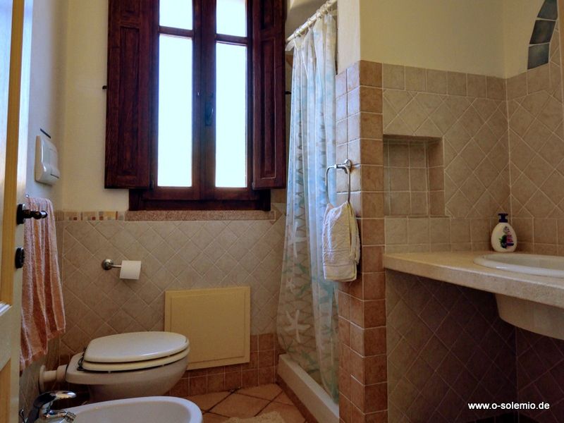 Badezimmer im Casa Campagna mit Dusche, Bidet und WC