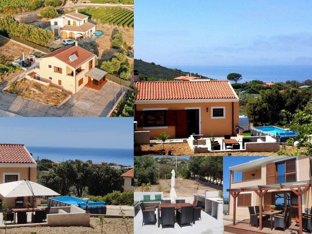 Azzurro Vista – freistehendes Ferienhaus am Weinberg mit Meerblick und Pool