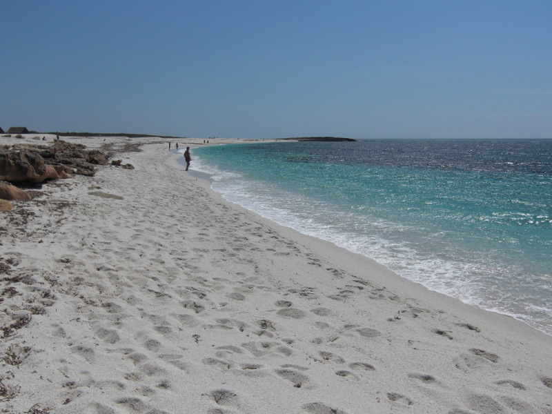 Reiskorn Strand Is Arutas Halbinsel Sinis, Sardinien