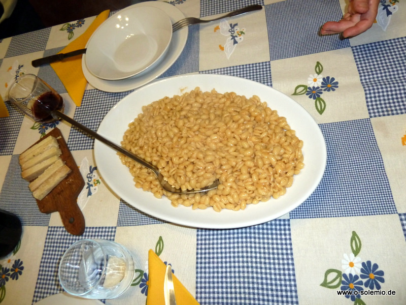Gnocchi Sardi beim cena sarda