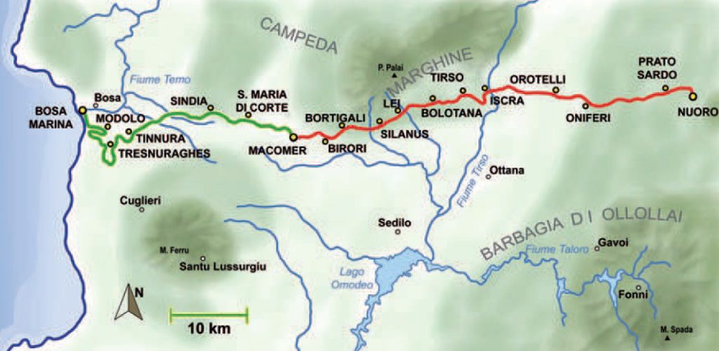 Der Trenino Verde von Bosa Marina nach Nuoro