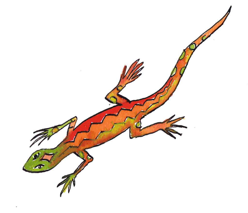 Eidechse – Illustration von o-solemio